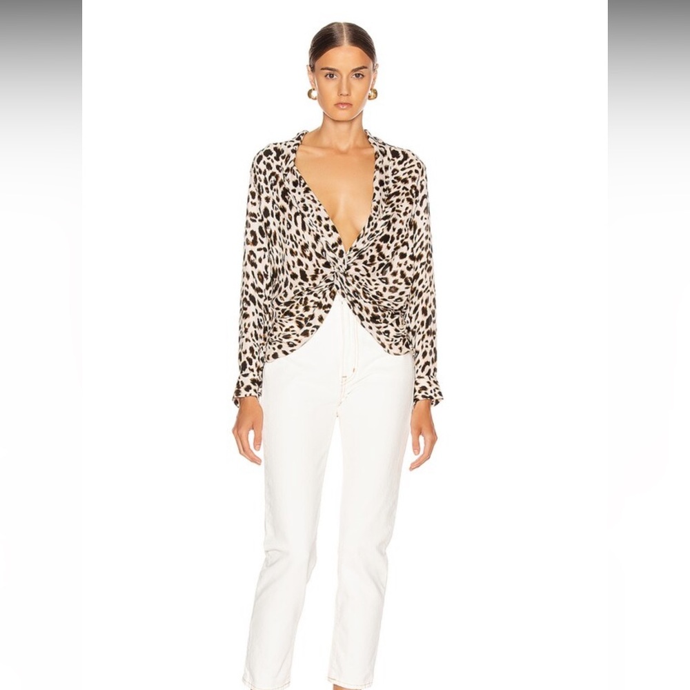 L'AGENCE 100% Silk Mariposa blouse - Picture 4 of 7